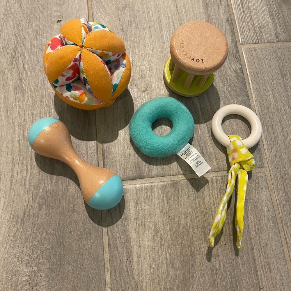 Lovevery Baby Toys Rattle , Donut, Ball ect.